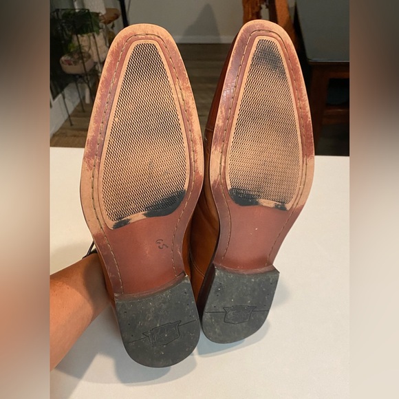 FLORSHEIM Corbetta Cognac Cap Toe Oxfords Leather Mens Sz 12 D - Picture 16 of 16